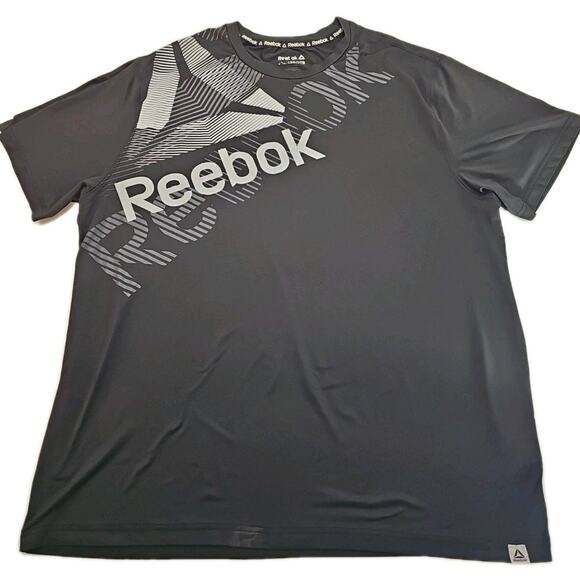 Reebok • Men's Performance Tee • 2XL • Black • Crew Neck • Graphic Logo [74] - Picture 1 of 16